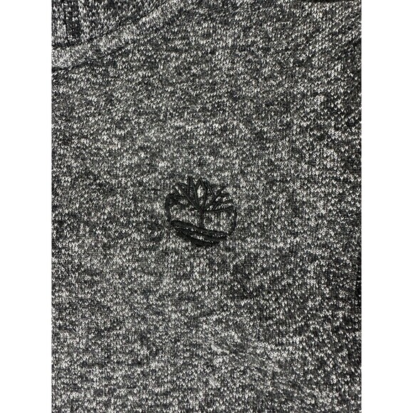 Timberland Full Zip Hoodie Boys Small Gray Charcoal Spell Out Sleeve Logo - Picture 4 of 10